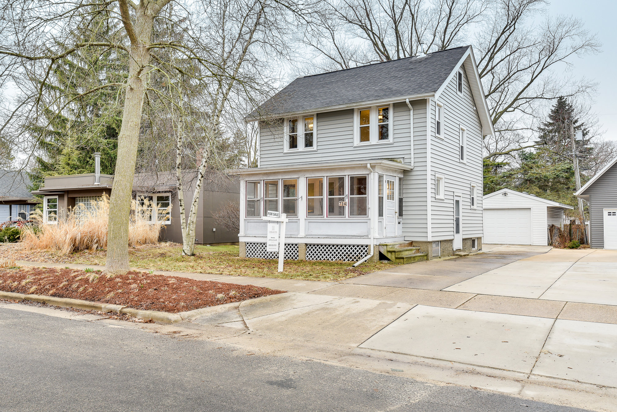 front of the house